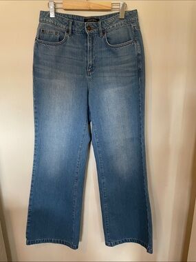 RW&CO. Women's Wide Leg Jeans in Light Blue Wash